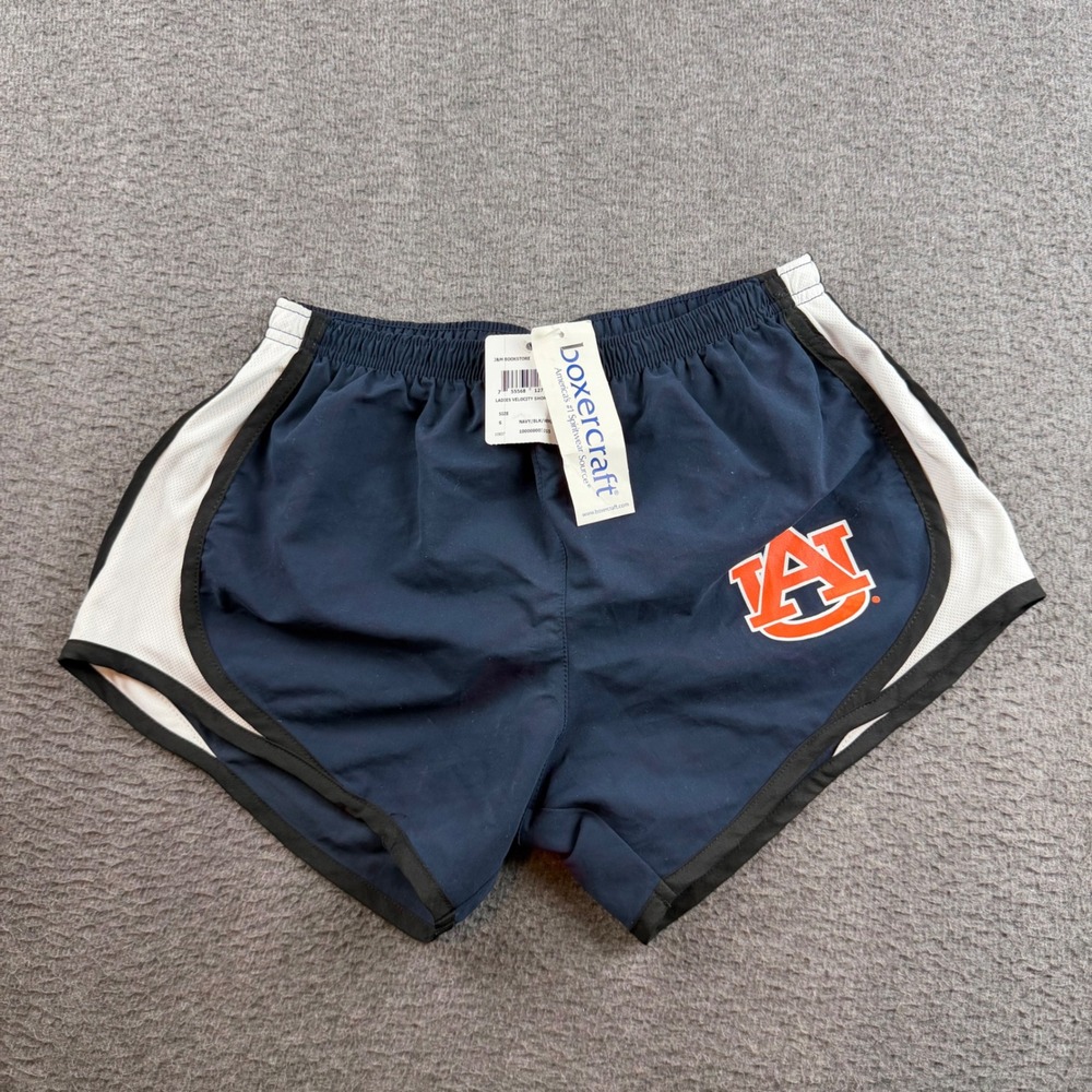 Boxercraft Velocity Shorts Women's S Navy Auburn Tigers NCAA Athletic Running